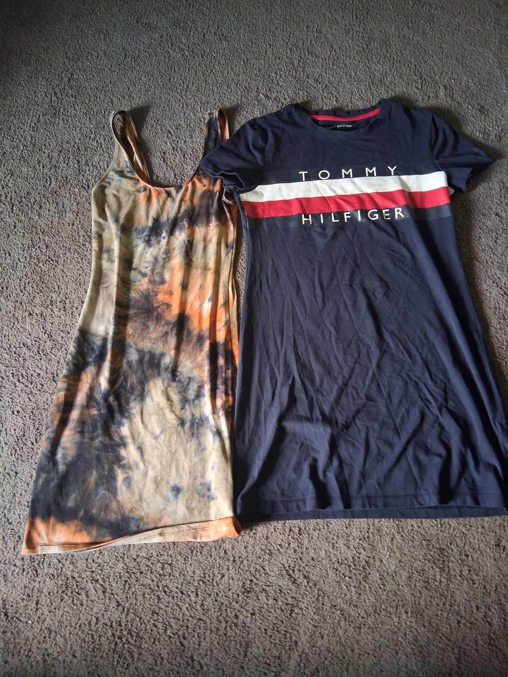 Bundle Set Tommy Hilfiger Navy Short Sleeve & Heart & Hips Dress Sizes Small